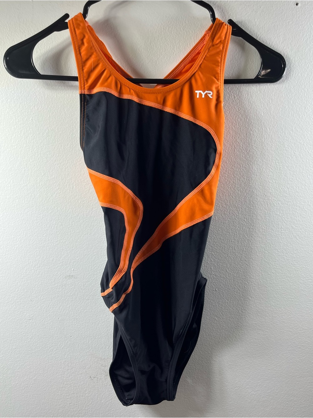 TYR Women’s  Orange & Black Performance Swim Suit